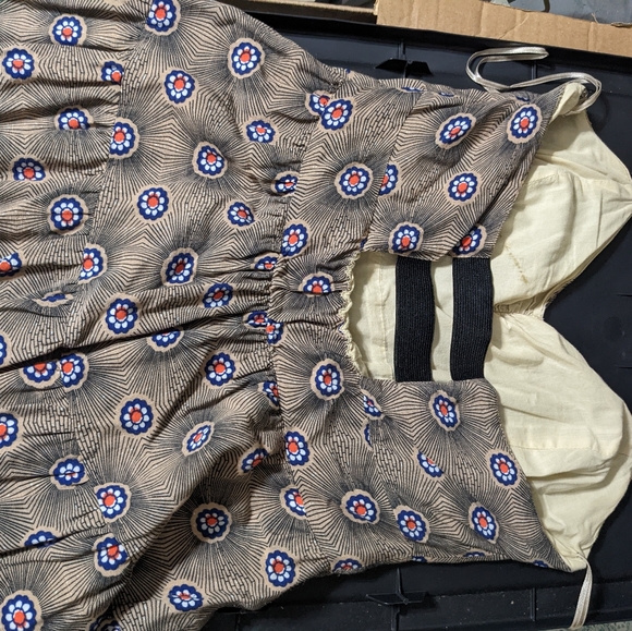 Free People Mosaic Floral Tiered Halter Dress - Size 8 - Picture 3 of 6